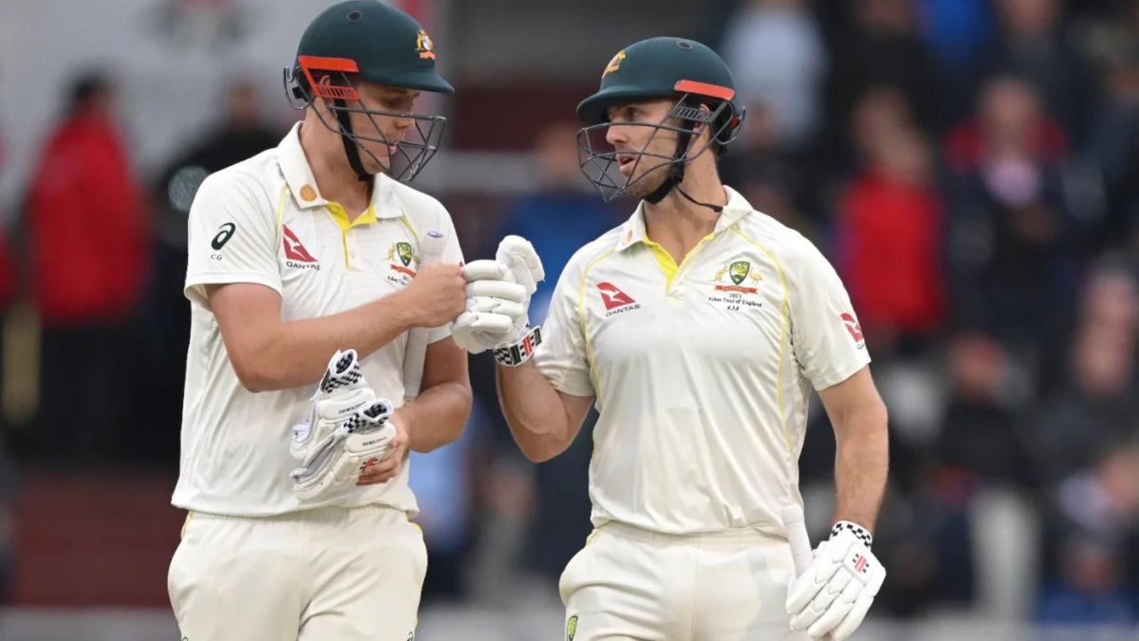 Cameron Green (L) and Mitchell Marsh.