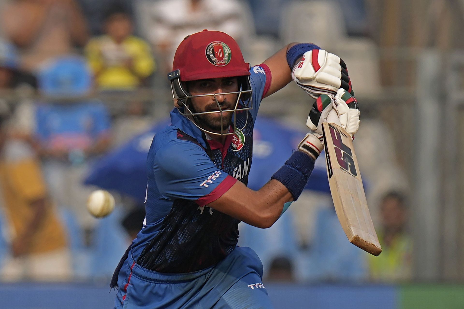 Ibrahim Zadran scored an unbeaten 129 off 143 deliveries. [P/C: AP]