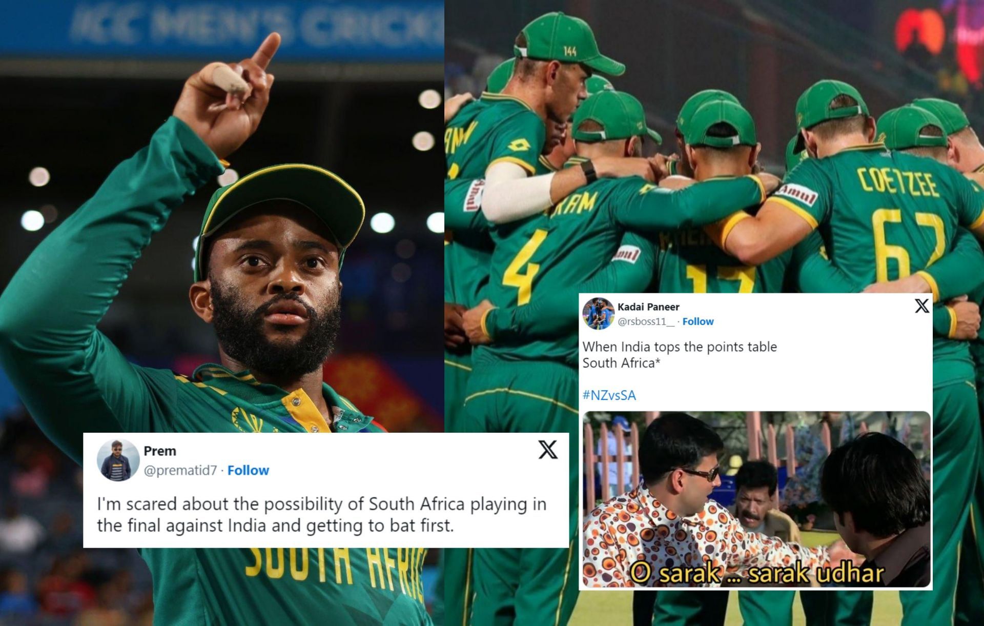 Fans react after South Africa