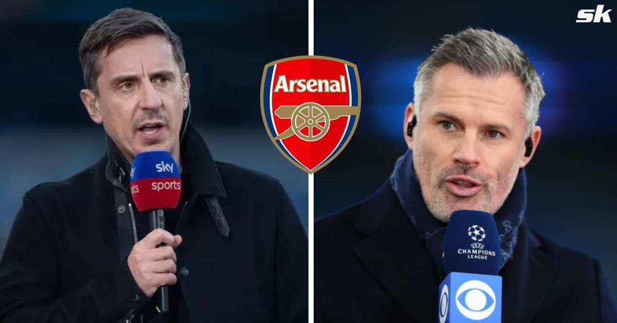 Gary Neville disagrees with Jamie Carragher over Arsenal prediction