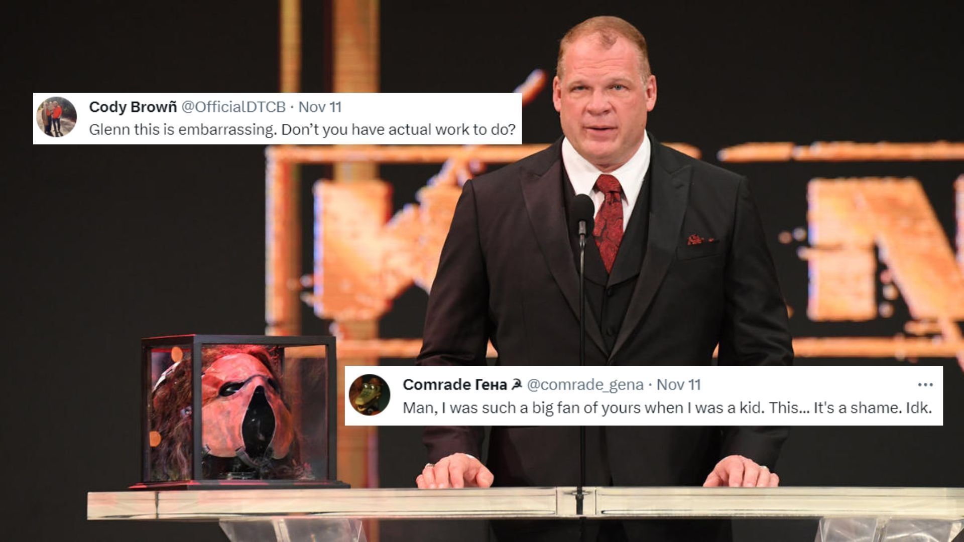 WWE Hall of Famer Kane has stirred some controversy