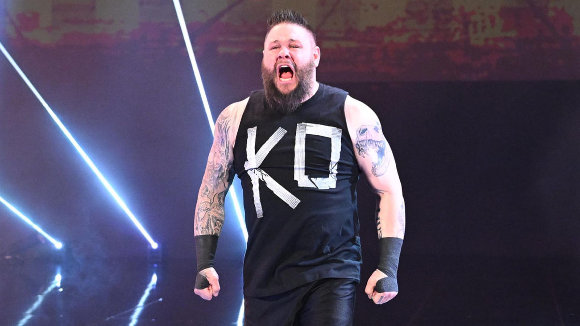 Kevin Owens during his entrance. Image Credits: wwe.com 