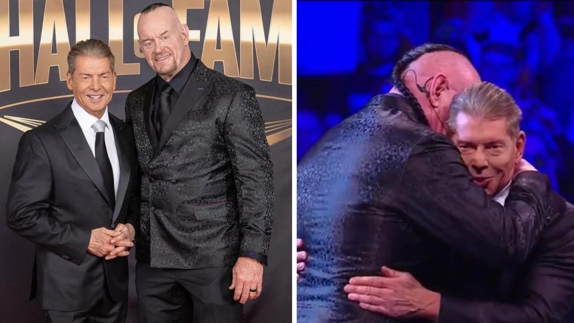 Vince McMahon inducted The Undertaker into the WWE Hall of Fame.