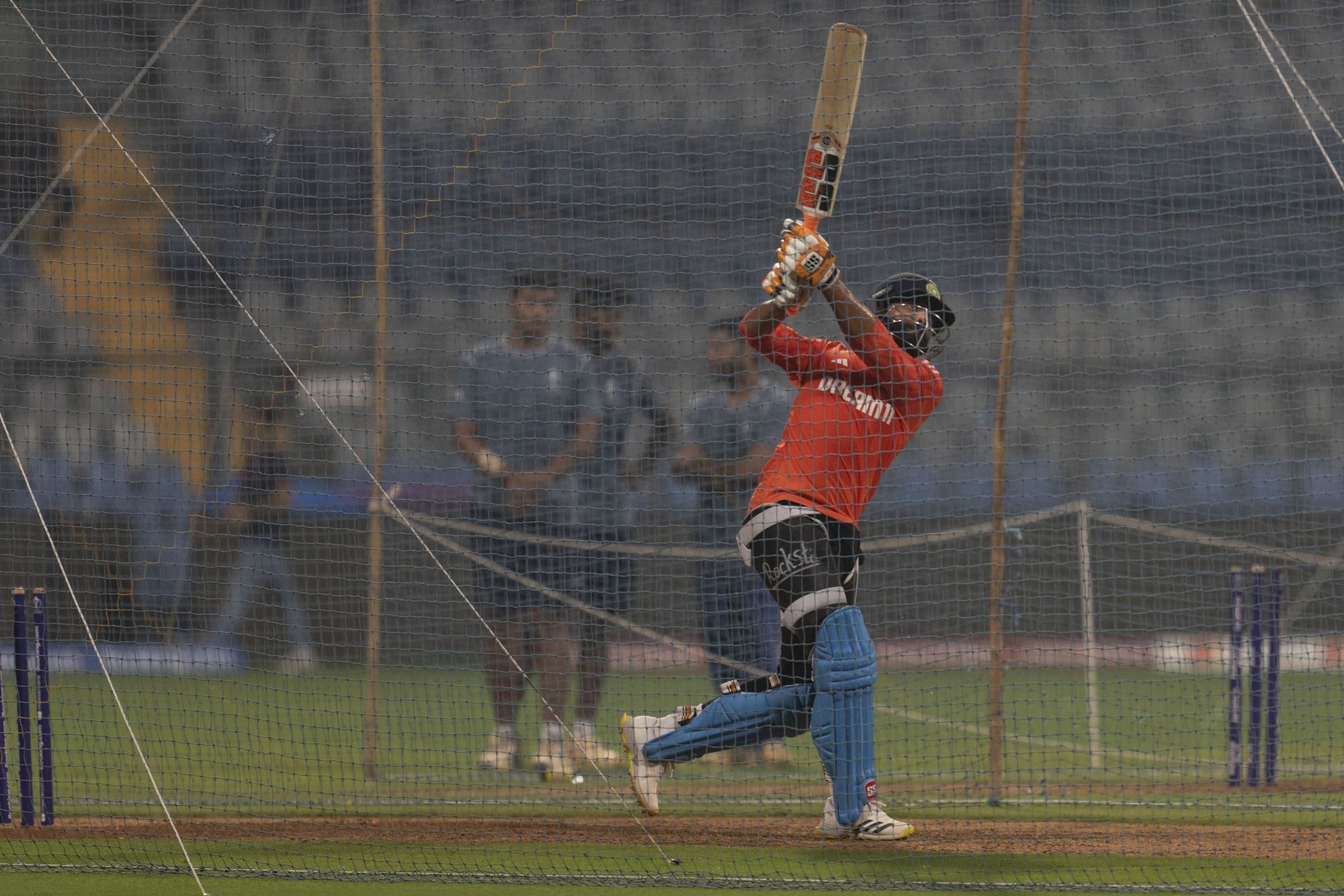 Ravindra Jadeja was seen putting in the hard yards in the nets on Friday. [P/C: AP]