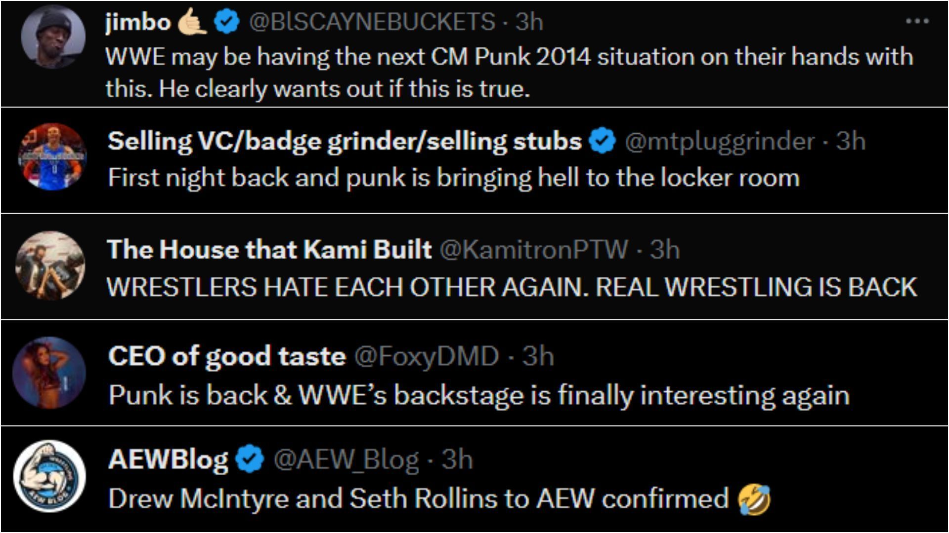 Reactions to Drew McIntyre&#039;s actions