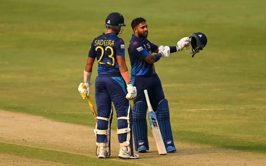 Kusal Mendis after his hundred vs Pakistan [Getty Images]