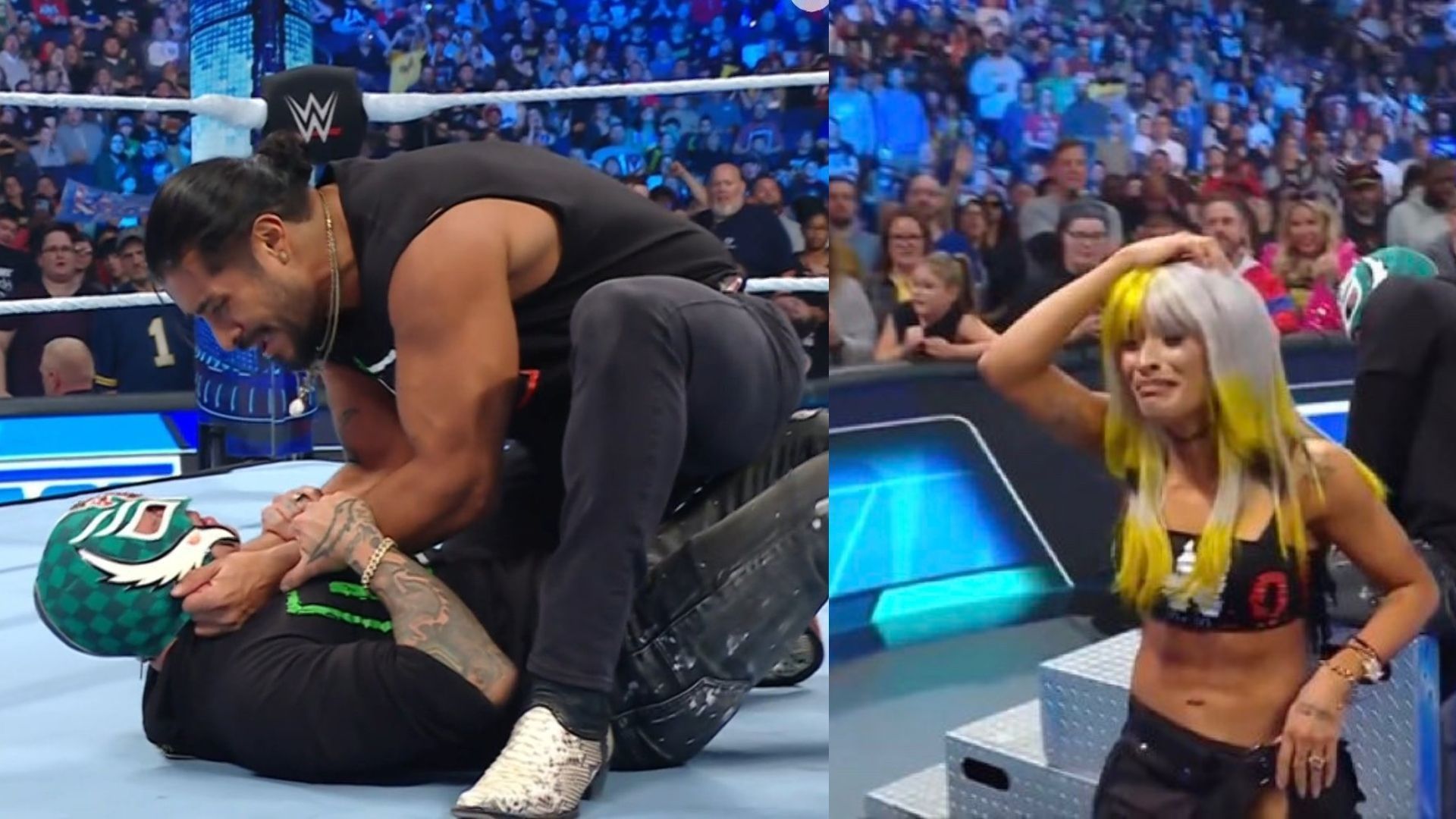 rey mysterio betrayed on smackdown zelina vega