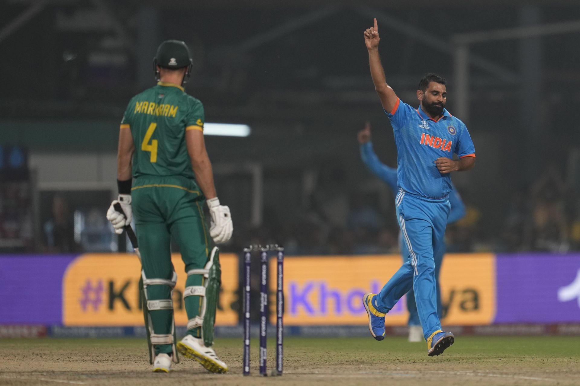 Mohammed Shami registered figures of 2/18 in four overs. [P/C: AP]