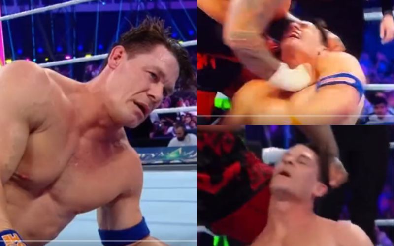 John Cena took brutal punishment in his potential retirment match at WWE Crown Jewel