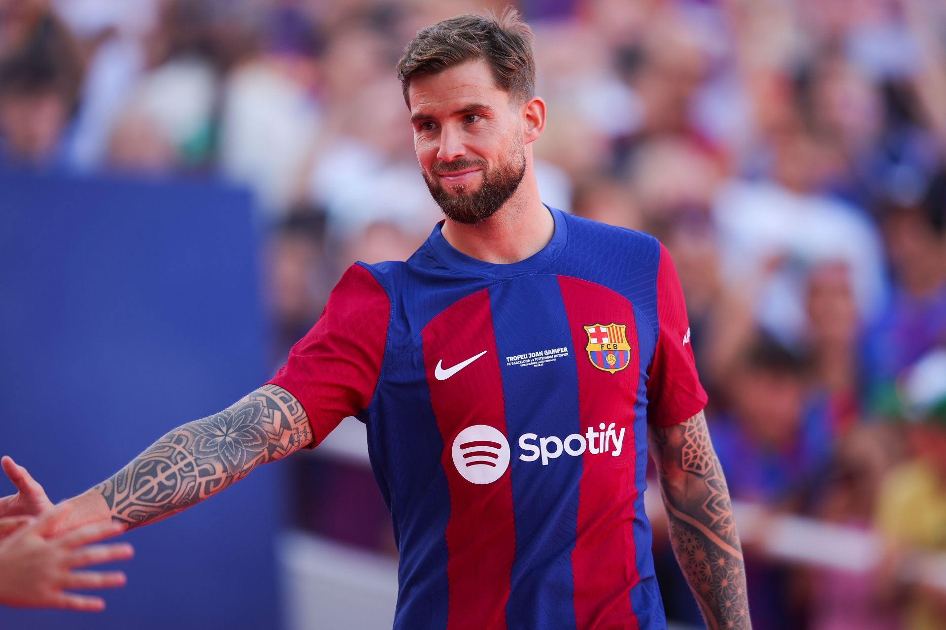 Inigo Martinez arrived at the Camp Nou this summer