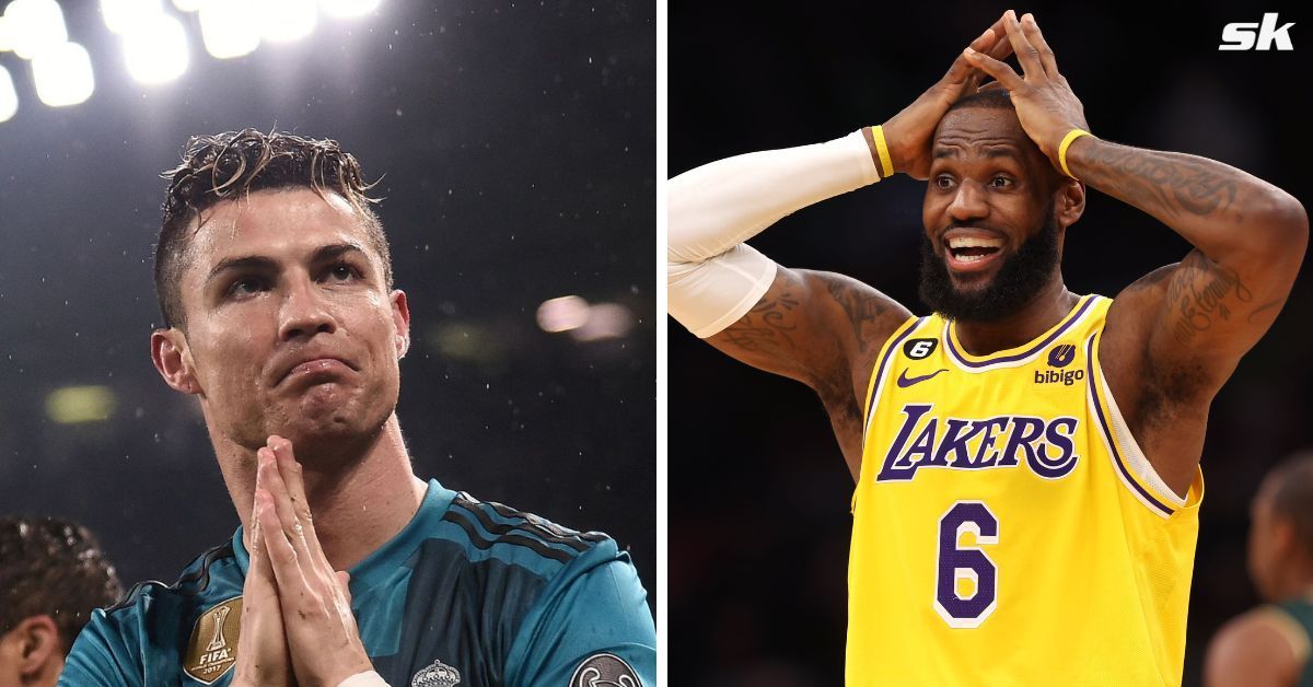 Cristiano Ronaldo (left) and LeBron James