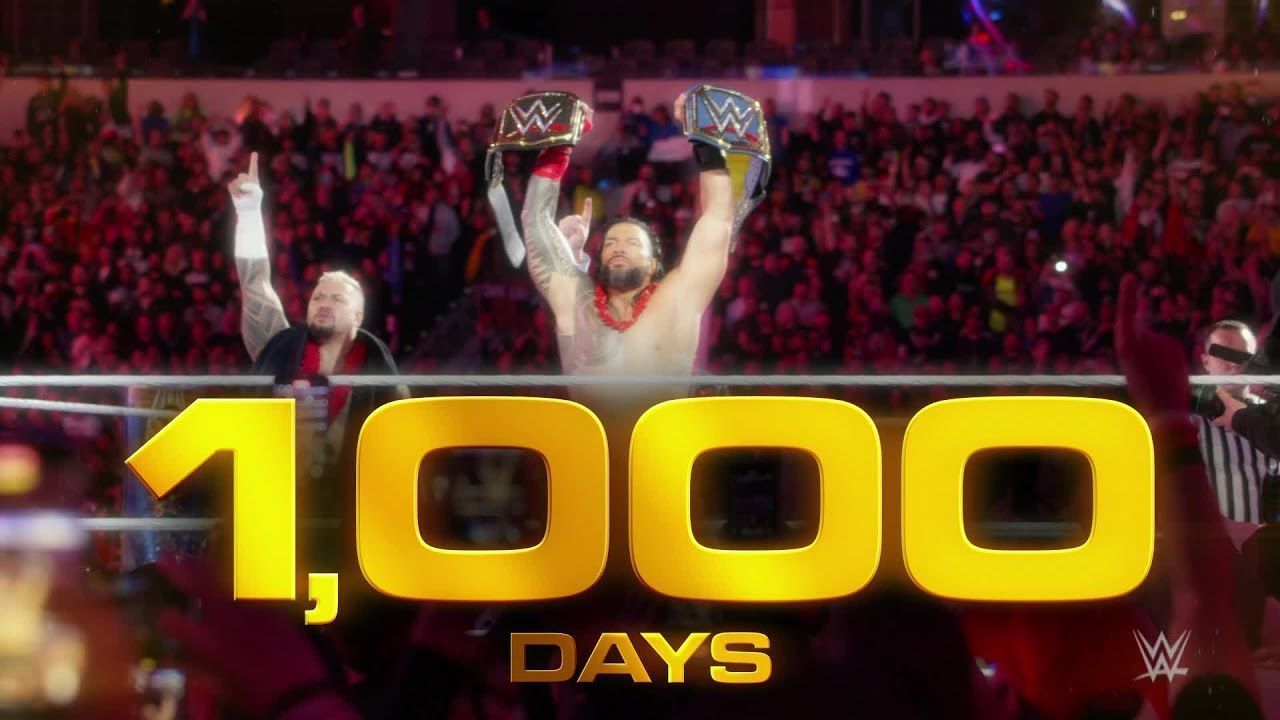 Roman Reigns has been champion for 1100+ days.