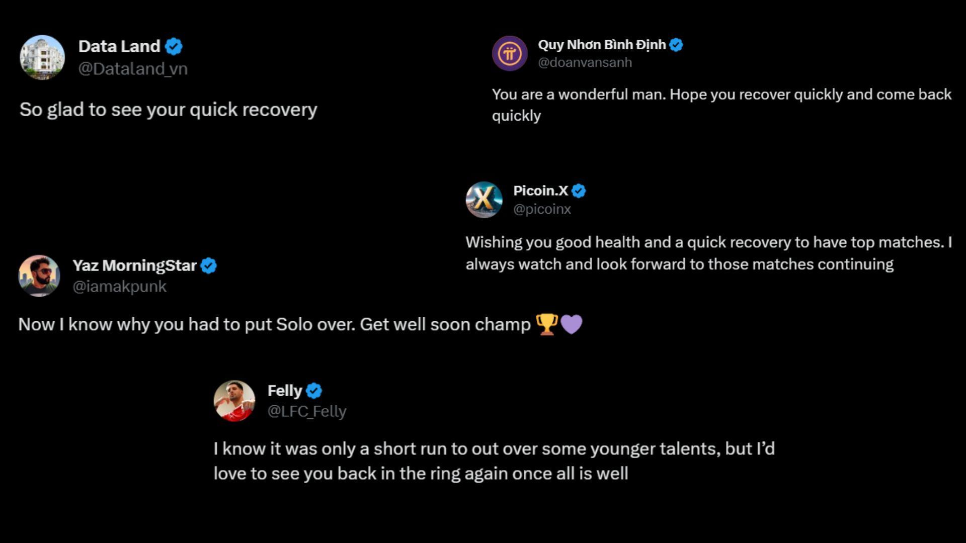 Screenshot of some more fan reactions on Twitter.