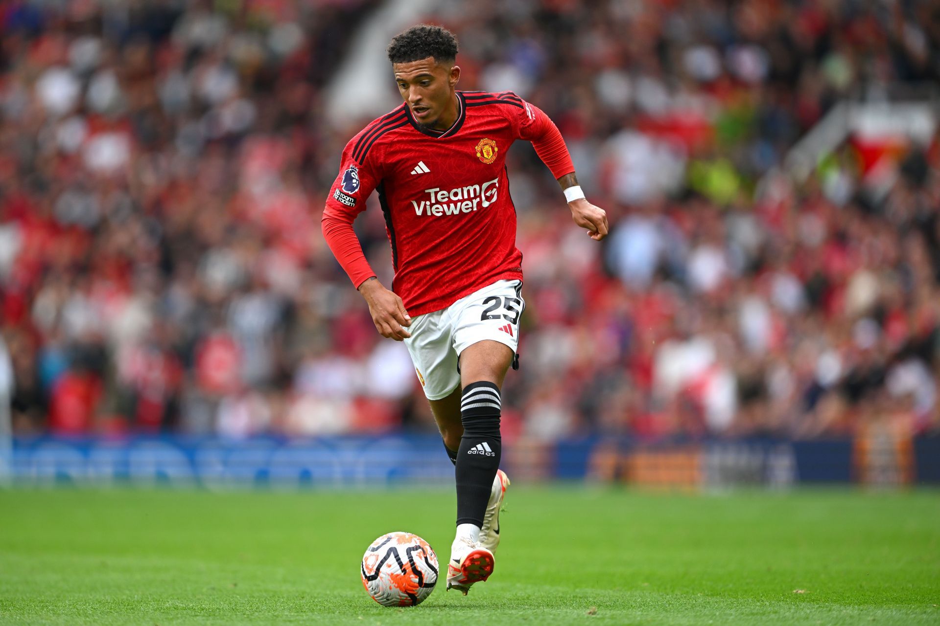 Jadon Sancho for Manchester United (via Getty Images)