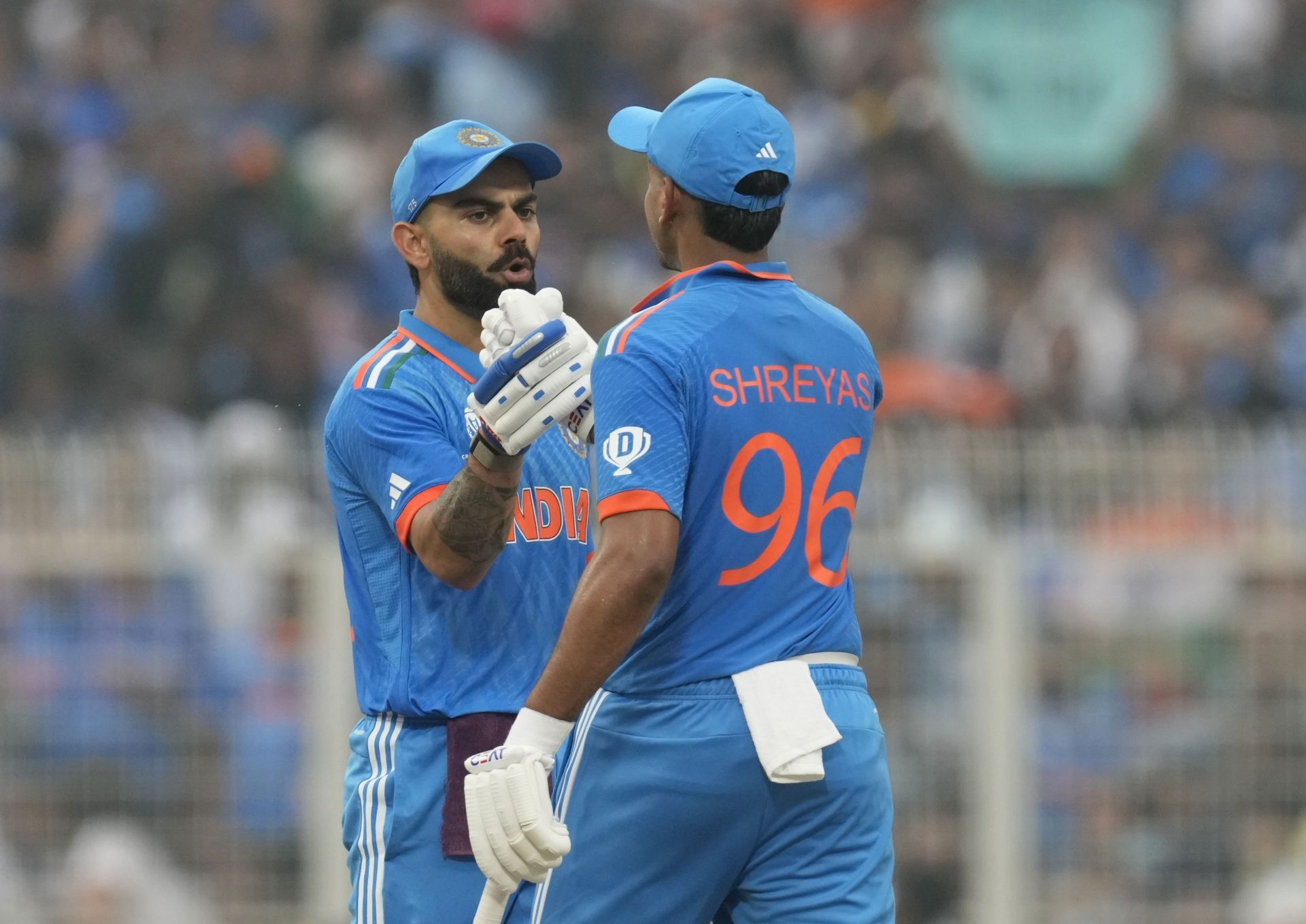 Virat Kohli and Shreyas Iyer strung together a 134-run third-wicket partnership. [P/C: AP]