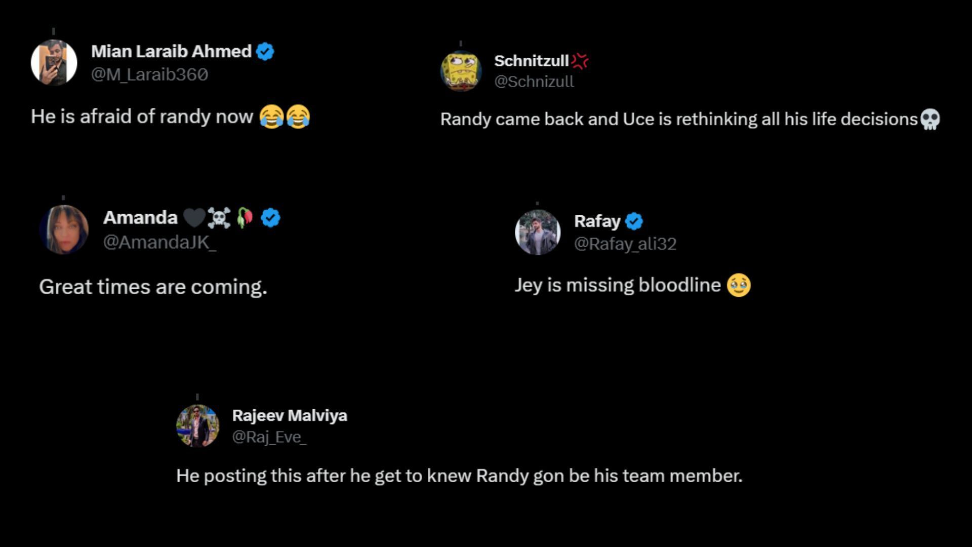 Screenshot of some more fan reactions on Twitter.