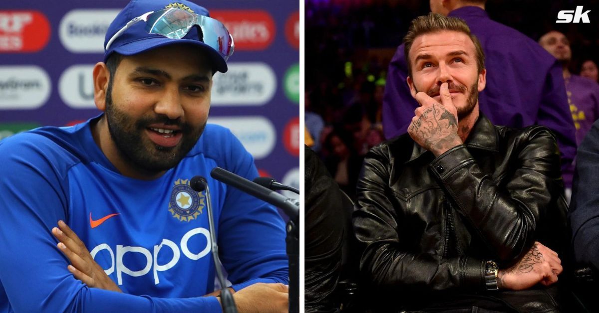 Rohit Sharma and David Beckham 