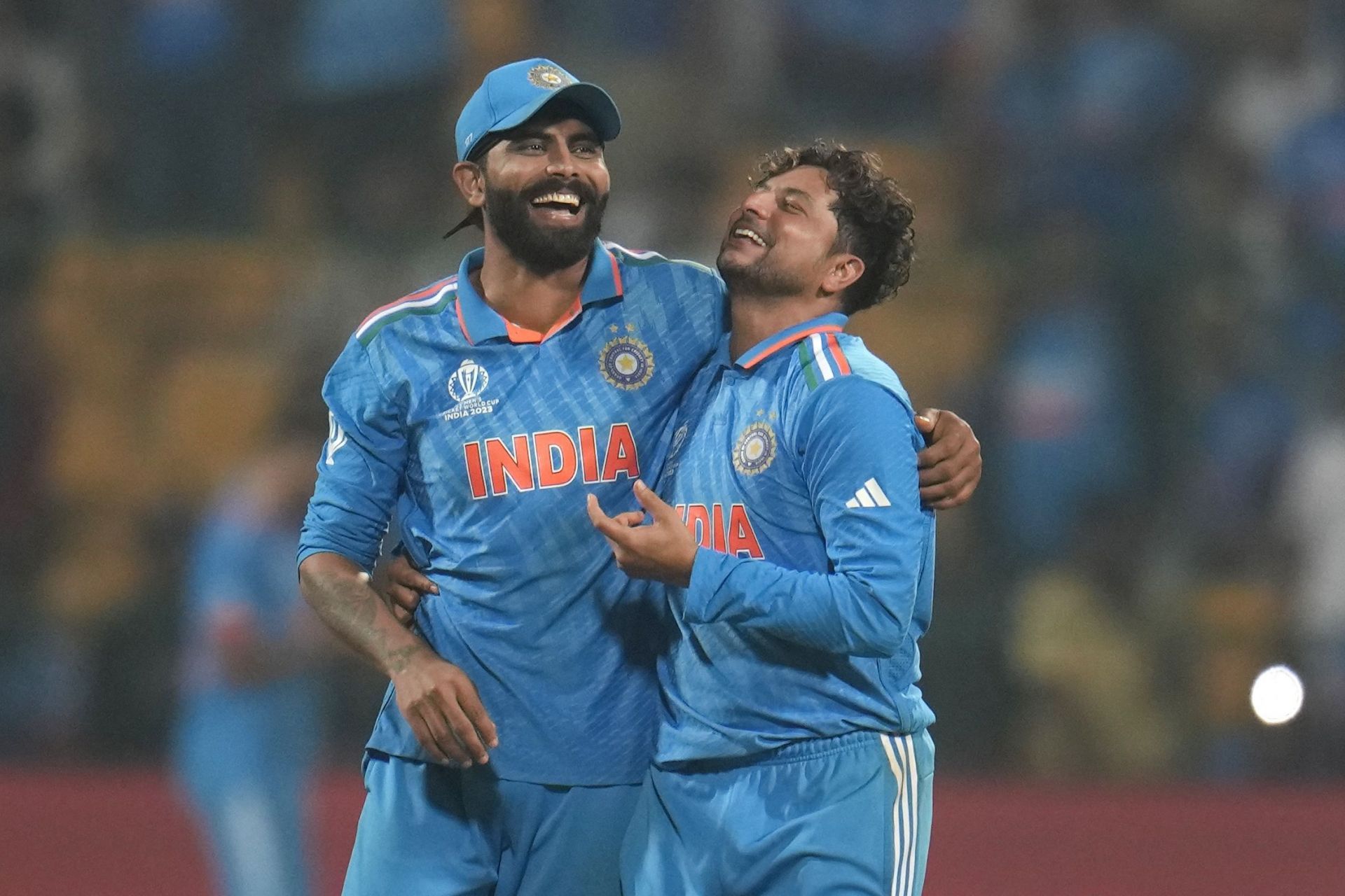 India&rsquo;s spin twins Ravindra Jadeja (left) and Kuldeep Yadav (Pic: AP)