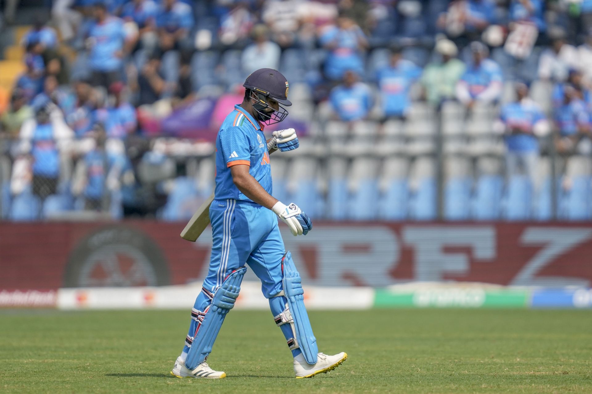 Rohit Sharma lasted just two balls in his hometown