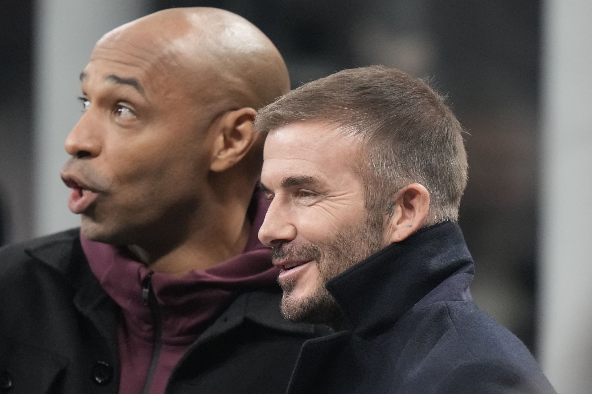 Thierry Henry (left) and David Beckham
