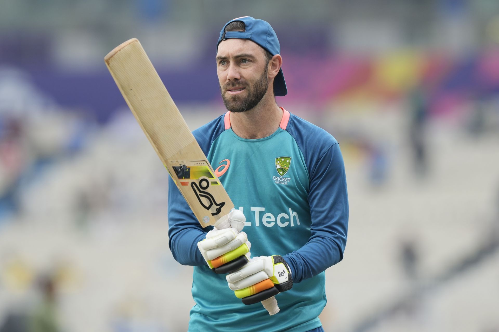 Glenn Maxwell scored just one run in tricky conditions