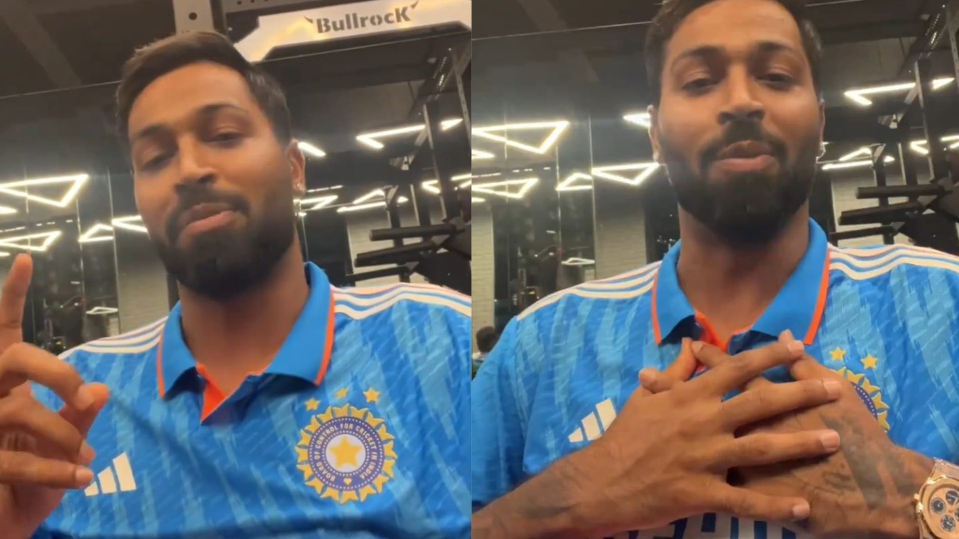Snippets from video posted by Hardik Pandya on X