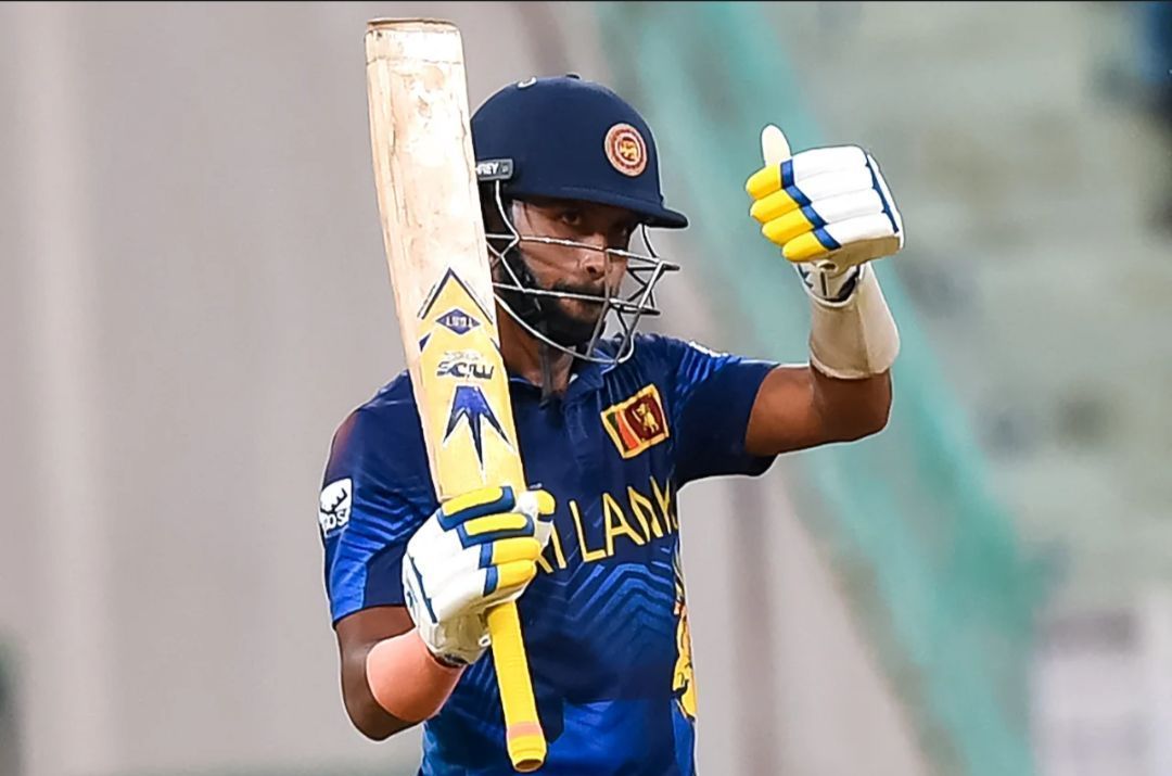 Sadeera Samarawickrama after his fifty vs NED [Getty Images]