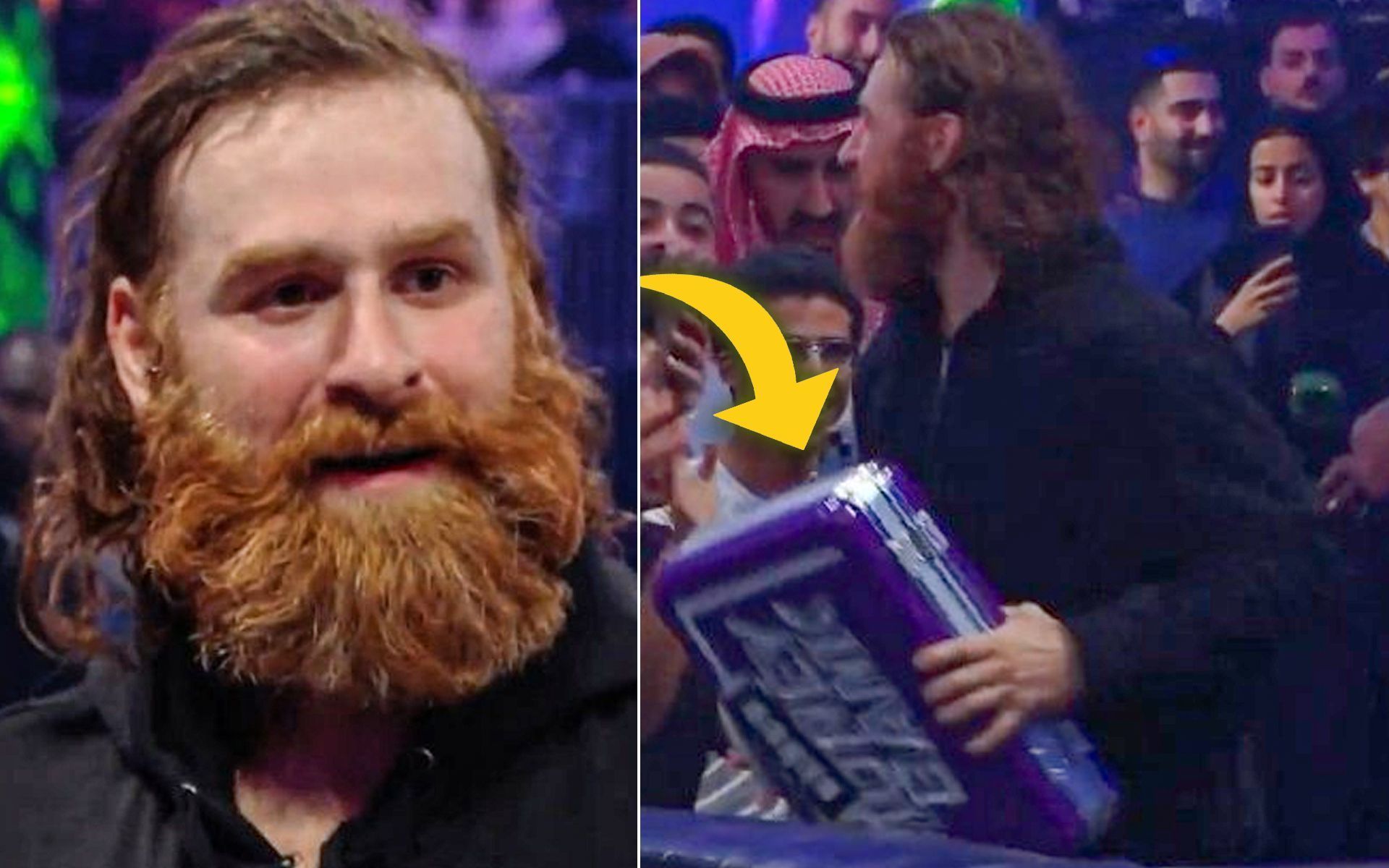 Sami Zayn steals Damian Priest MITB briefcase at Crown Jewel