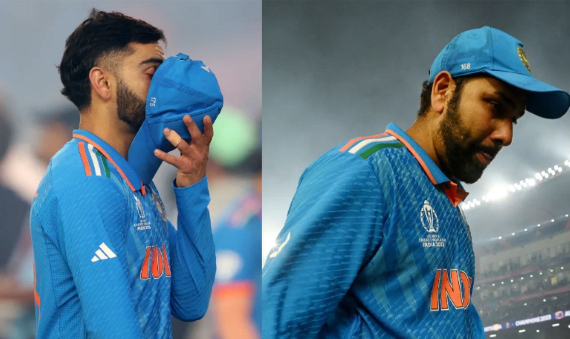 The superstar duo were disconsolate after India&#039;s recent World Cup final defeat.