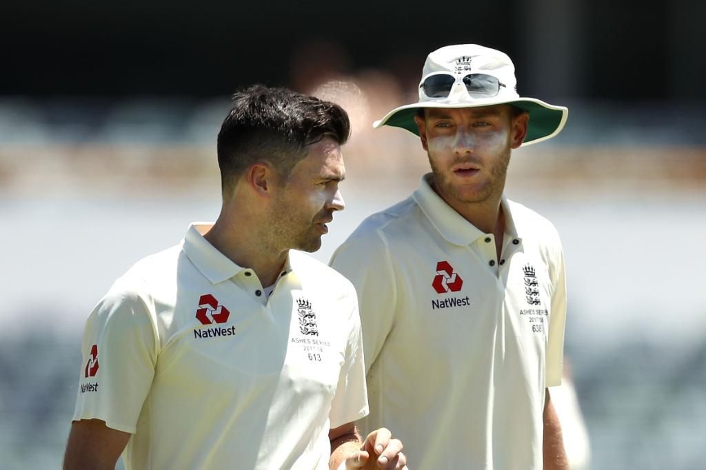 Stuart Broad and James Anderson. (Image Credits: Twitter)