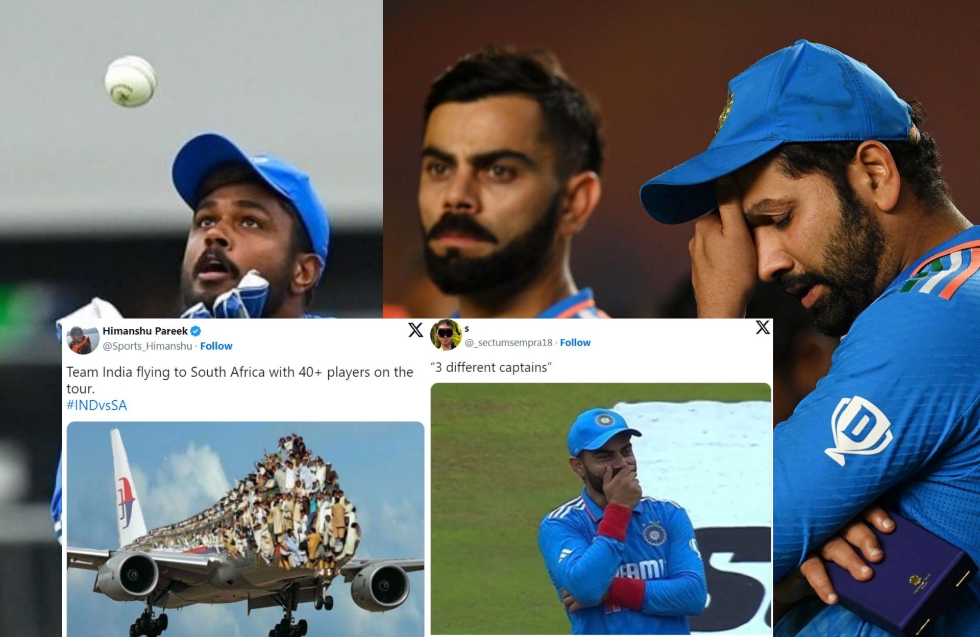 Fans share memes after BCCI announces India squads for upcoming series.