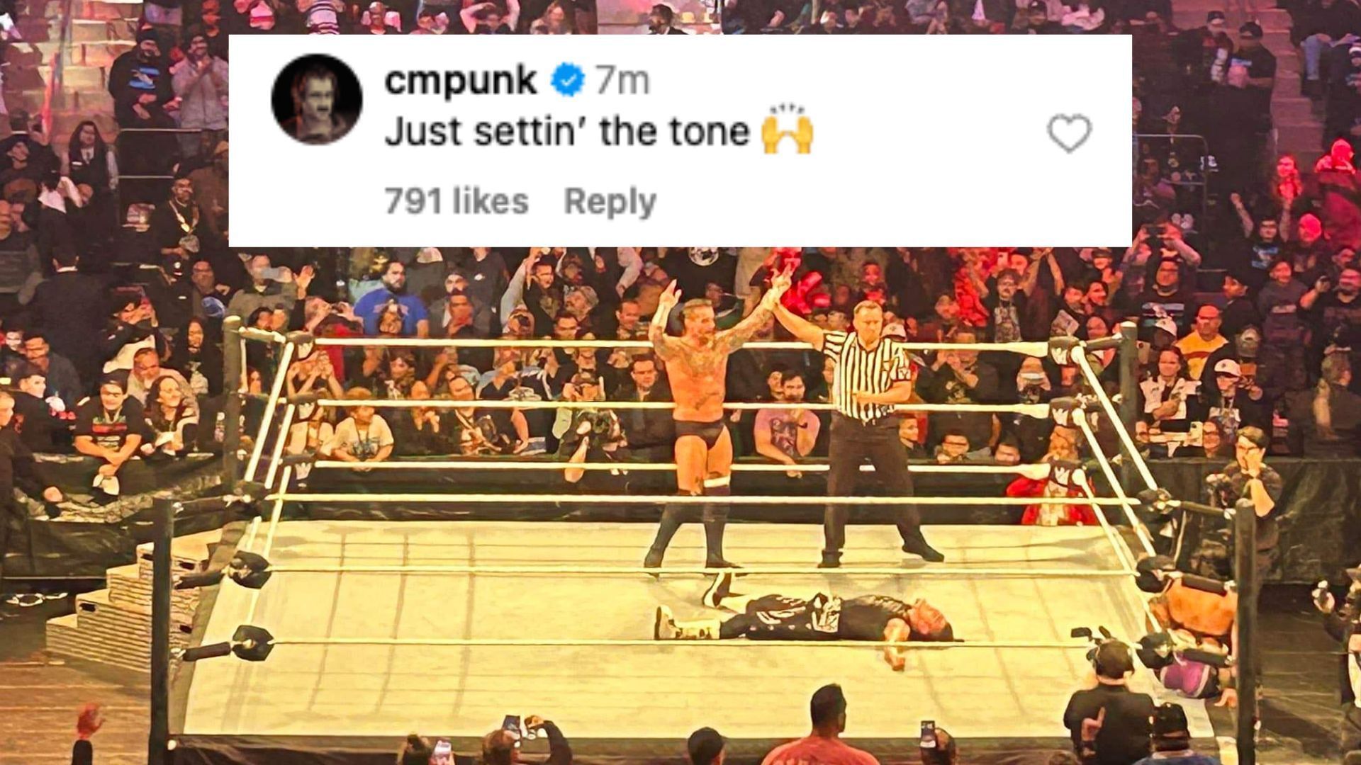 Punk leaves an interesting comment on Instagram.