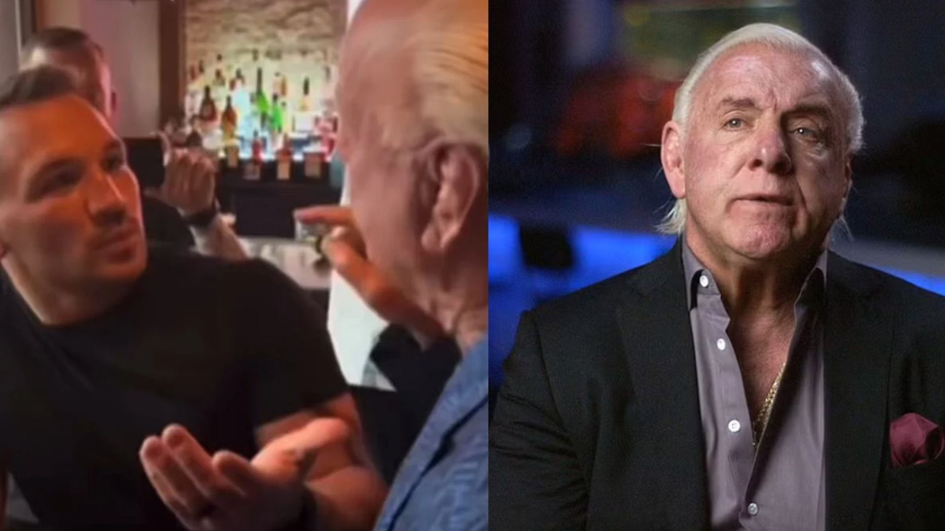 Ric Flair and Michael Chandler were involved in a bar fight. Image Credits: X