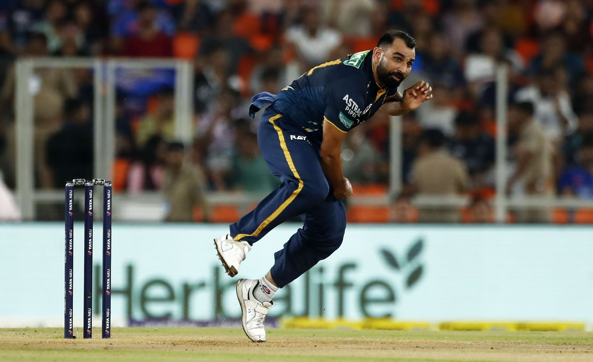 Mohammed Shami in action in the IPL.