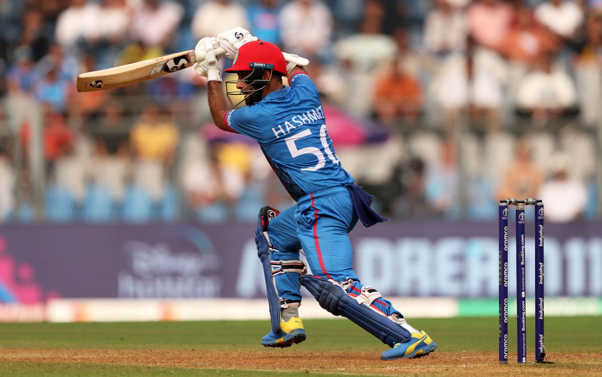 Afghanistan captain Hashmatullah Shahidi during the World Cup. (Pic: Getty Images)