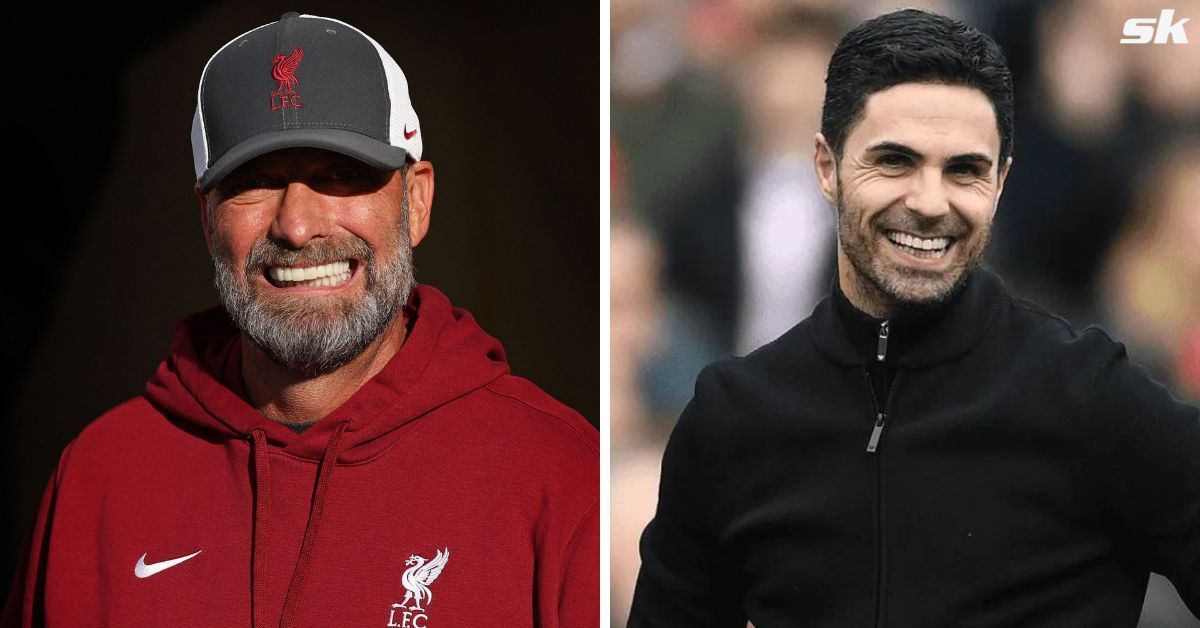 Mikel Arteta and Jurgen Klopp (via Getty Images)