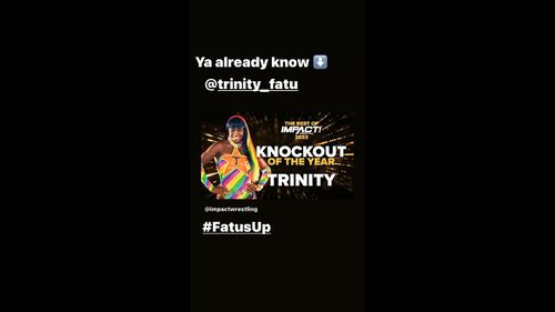 Rikishi's message to Trinity Fatu fka Naomi