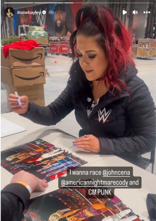 Bayley name-dropped the three popular WWE Superstars on Instagram