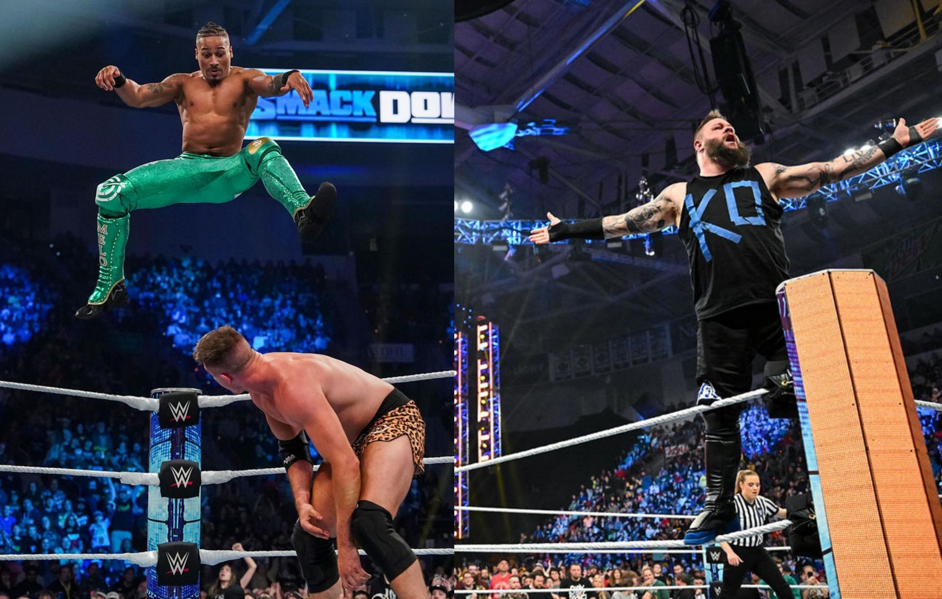 WWE SmackDown में यूएस चैंपियनशिप टूर्नामेंट के दो मैच हुए 