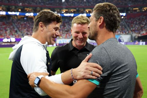 Mauricio Pochettino and Eddie Howe (via Getty Images)