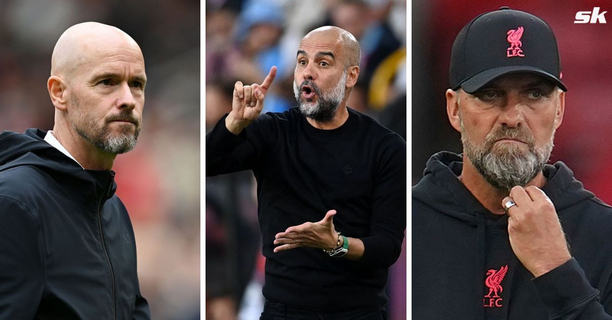 Erik ten Hag, Pep Guardiola and Jurgen Klopp 