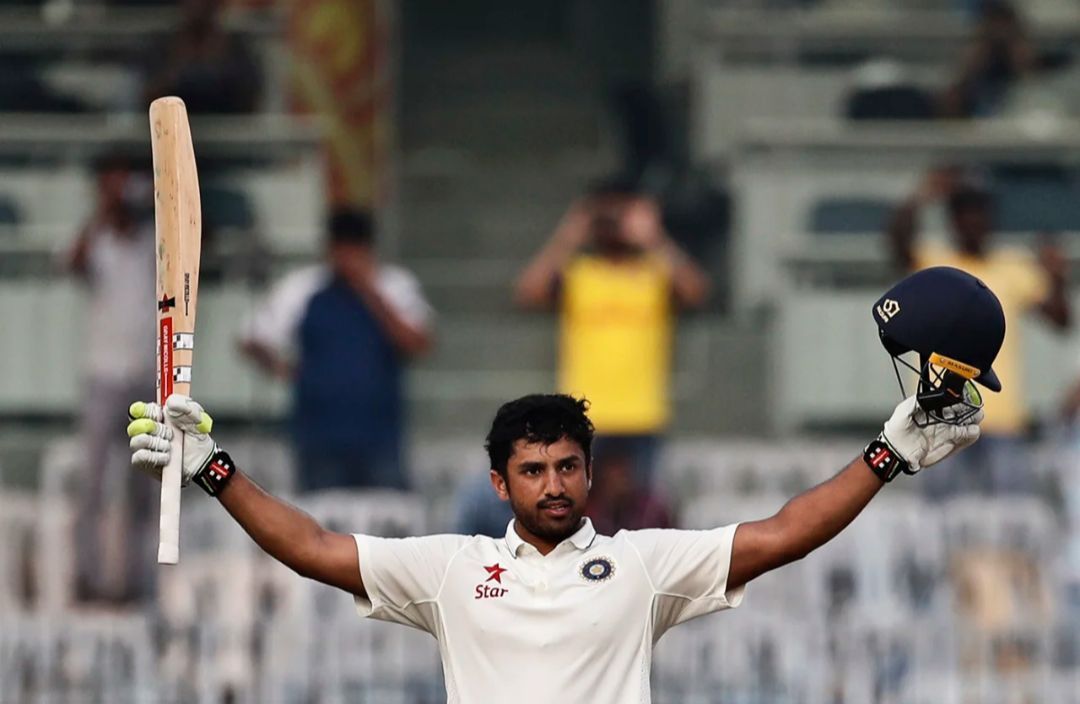 Karun Nair after his triple hundred vs England [Getty Images]