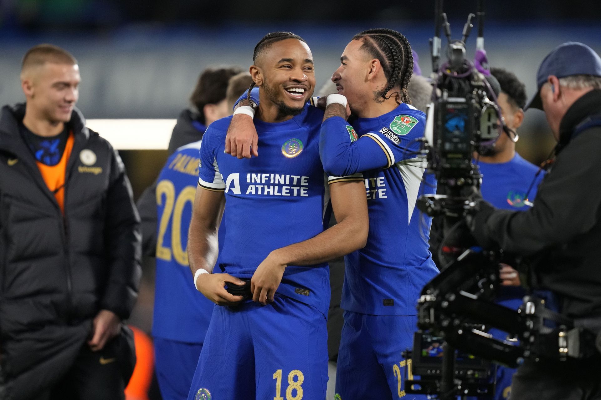 Christopher Nkunku appeared for the first time in Chelsea colours on Tuesday.