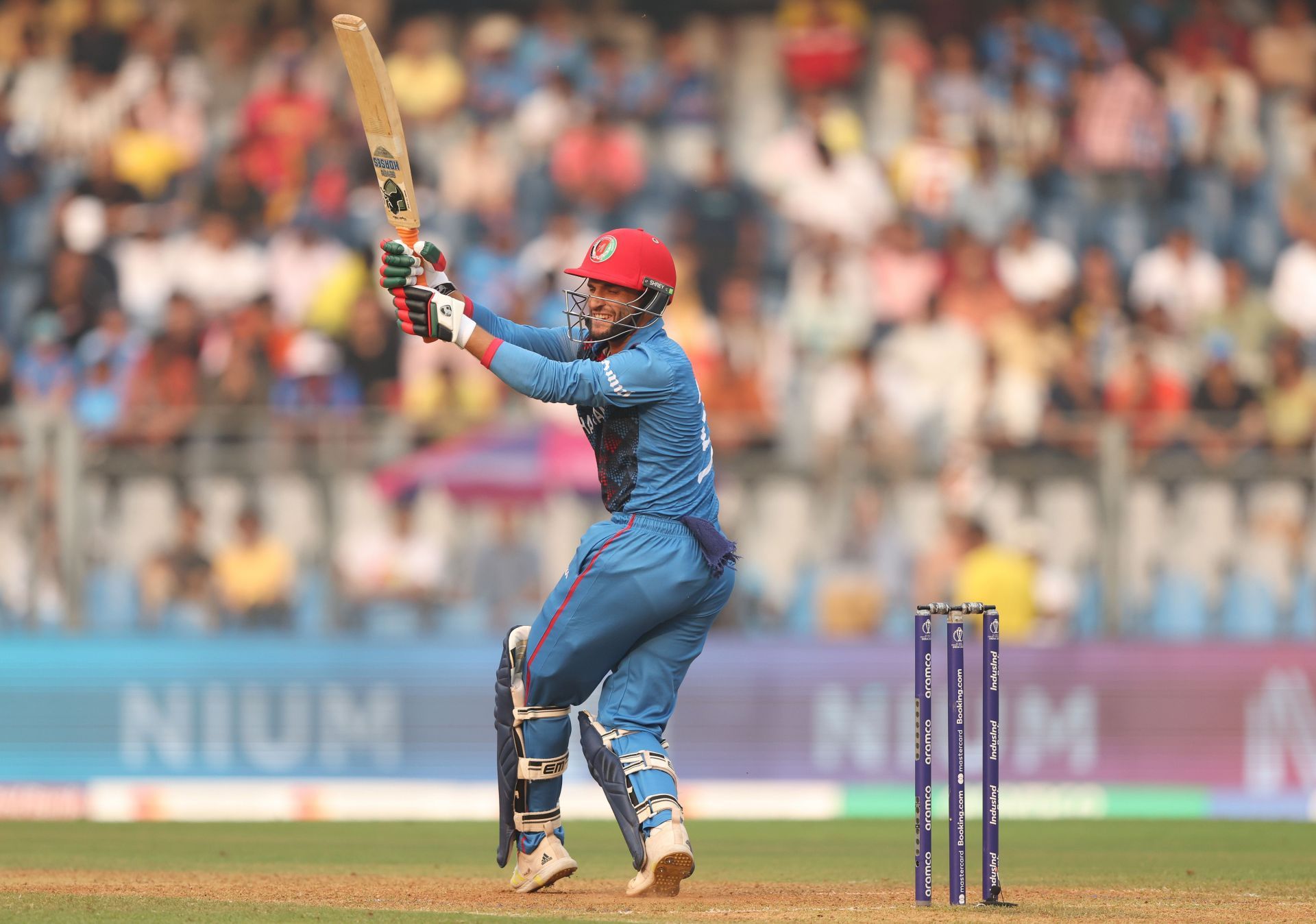 Afghanistan all-rounder Azmatullah Omarzai during the 2023 World Cup. (Pic: Getty Images)