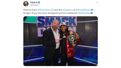 Triple H's message ahead of Friday Night SmackDown