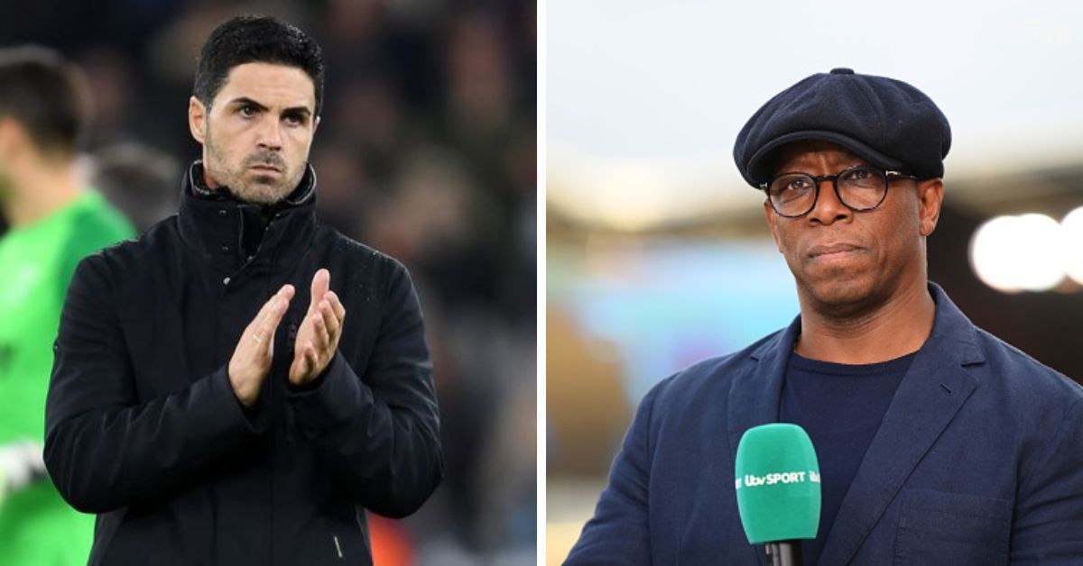 Arsenal boss Mikel Arteta and Ian Wright 