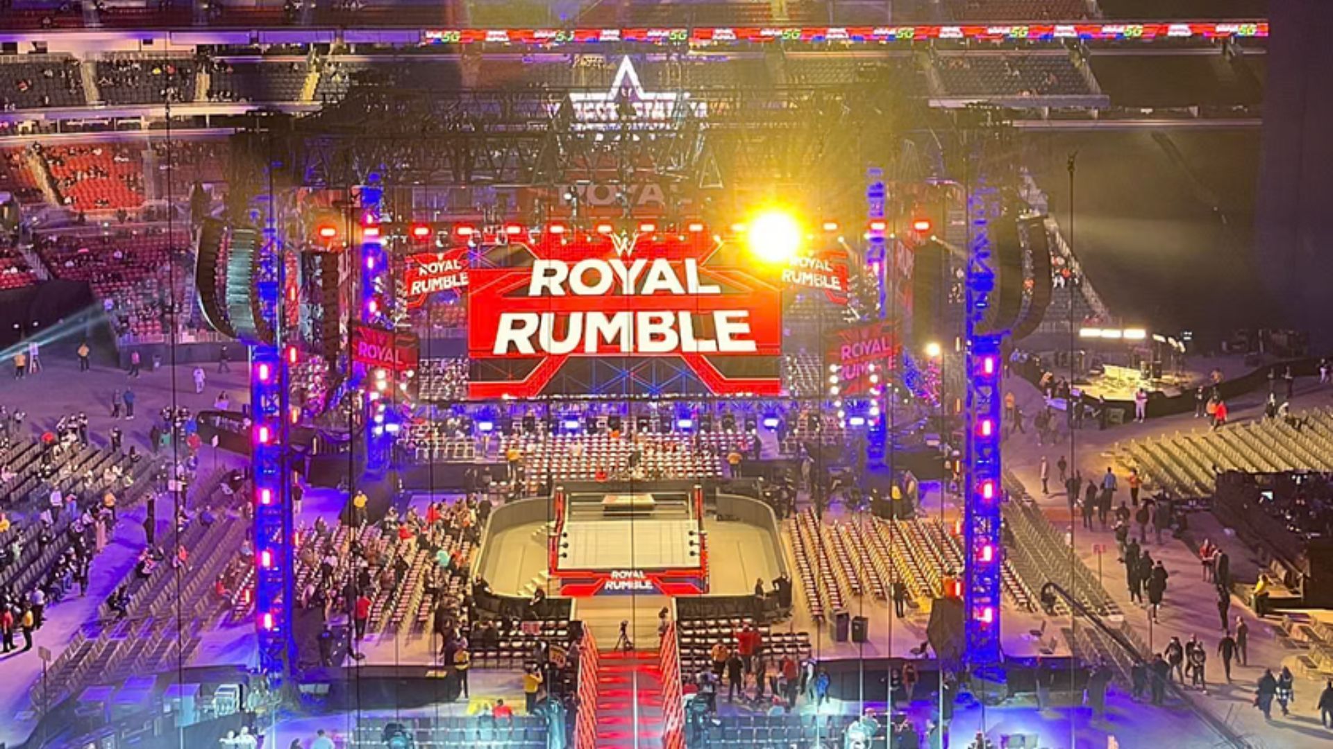 Royal Rumble Arena. Image Credits: X