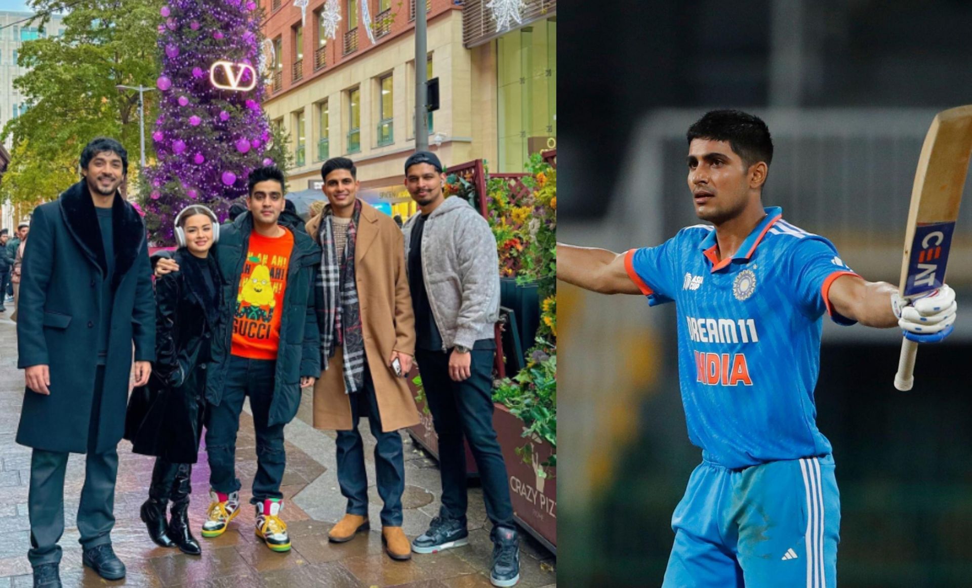 Shubman Gill with his friends in London. (PC: Instagram)