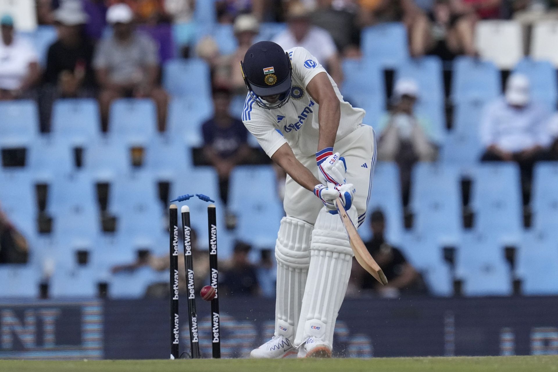 Shubman Gill was castled with ease in the second innings of the first Test