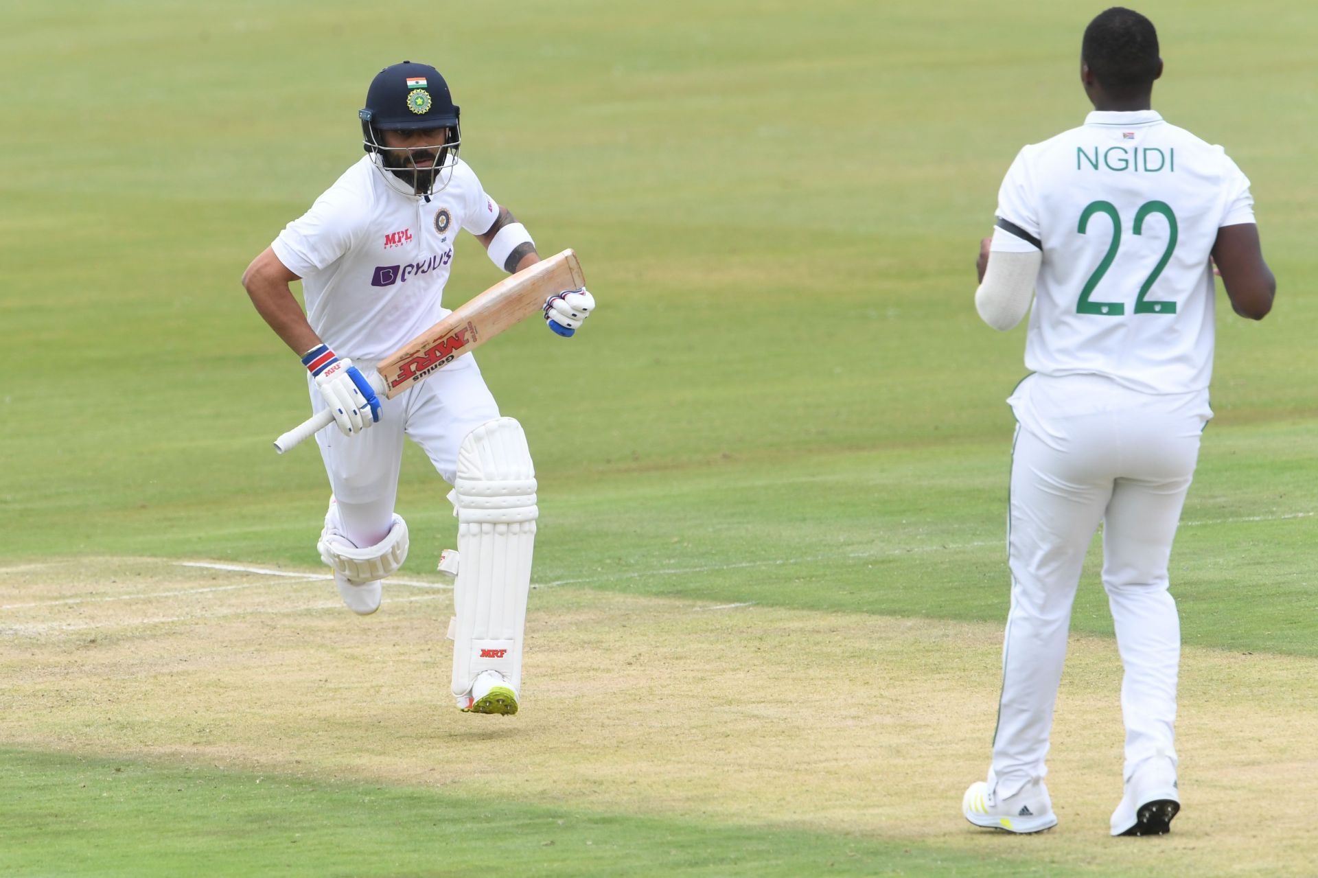 Virat Kohli in action: 1st Betway WTC Test: South Africa v India - Day 1